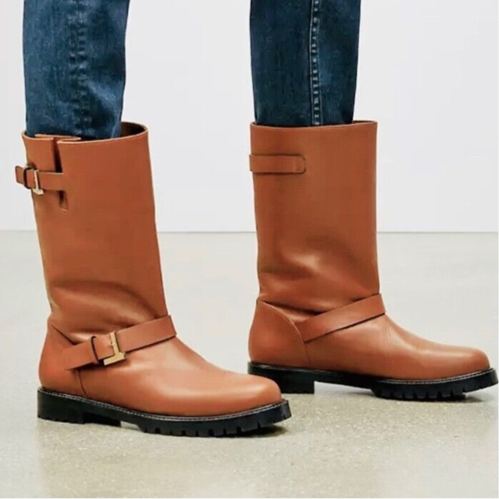LAFAYETTE 148 New York Jordan Moto Leather Boot SIZE 37 us 7
